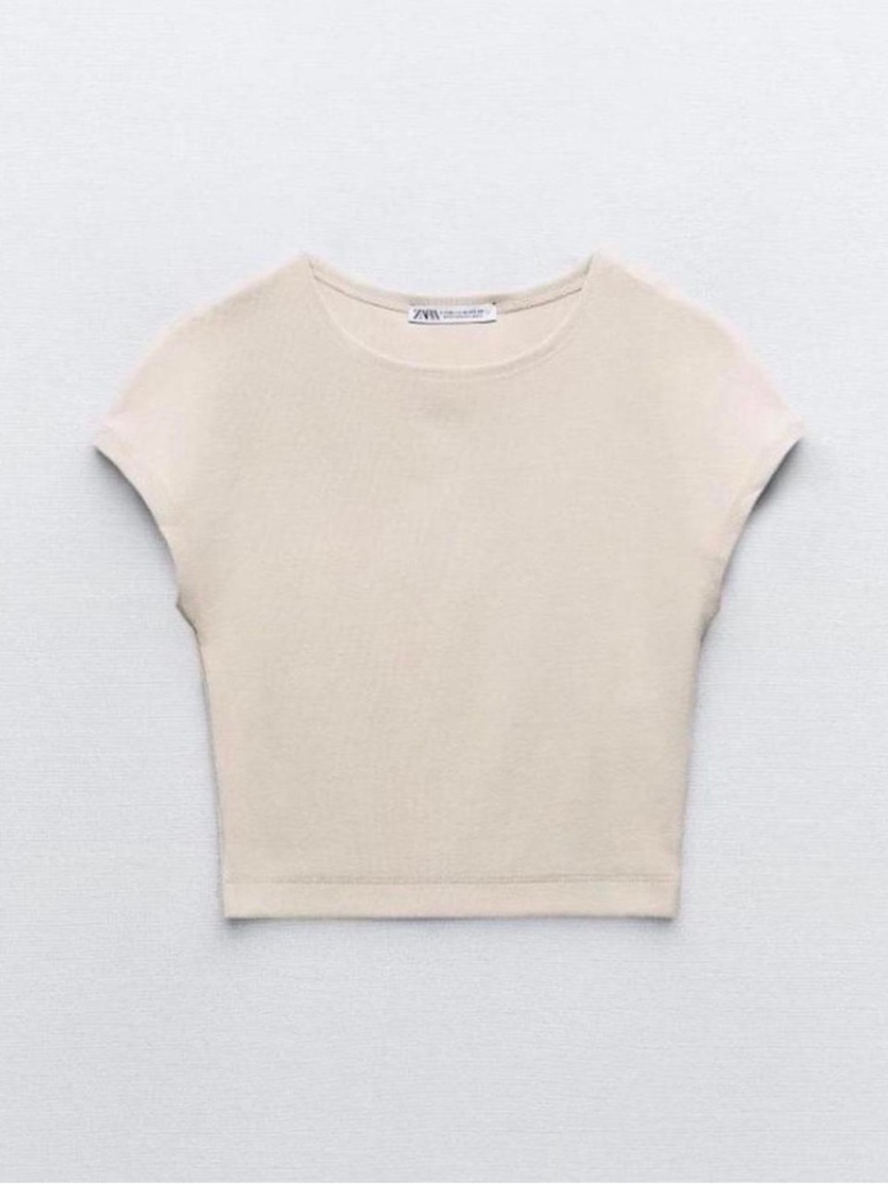 NWT Zara Beige Crop Top